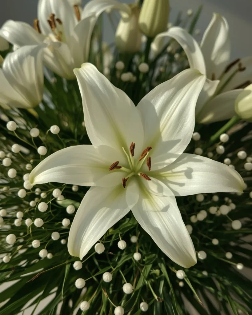 lirio blanco flores regalo